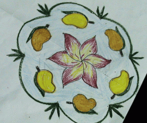 Mango Rangoli