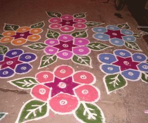 Margazhi dew drops Kolam contest - 2008-2009