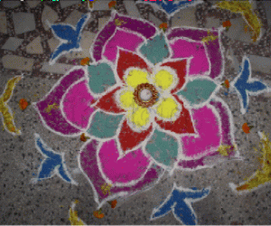 Rangoli: Rangoli flower