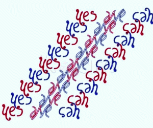 "Yes We Can" - Ambigram