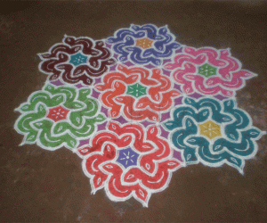 Margazhi dew drops Kolam contest - 2008-2009