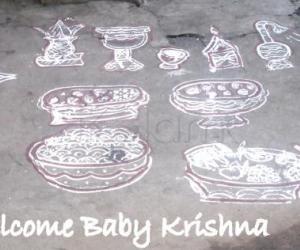 Rangoli: Happy Krishna Jayanthi