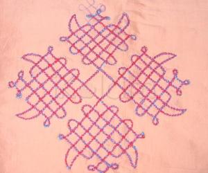 Rangoli: kolam done by embroidary