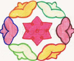 Rangoli: Kolam - star