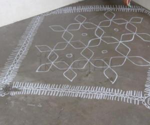 Rangoli: Chalk kolam in Singapore !!!