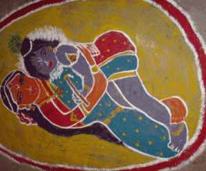 Rangoli: Krishna