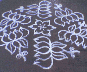 Rangoli: Margazhi - Lotus