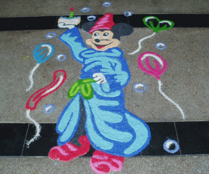 Rangoli: Micky Mouse