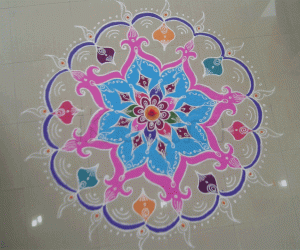 Rangoli I made in my office