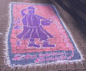 Patriotic rangoli