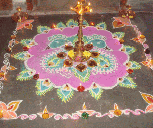 Rangoli: Karthigai Rangoli