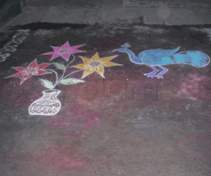 Rangoli: Peacocks