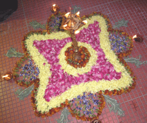 Rangoli: Poo-kolam