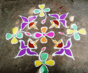 Rangoli: Simple Kolam