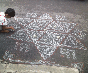 Rangoli on Balipadyami