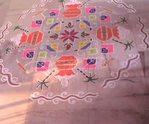 Rangoli: Pongal Paanai Kolam