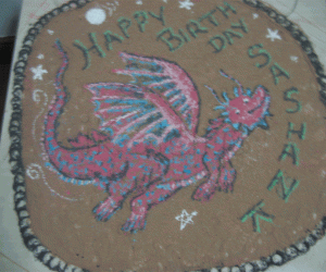 Rangoli: Granny's dragon