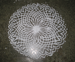 Daily kolam