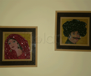 3D frame -Rajasthani couple