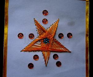 Rangoli: stitching card