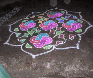 Rangoli: Swastik