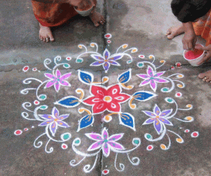 Kolam - Flowers