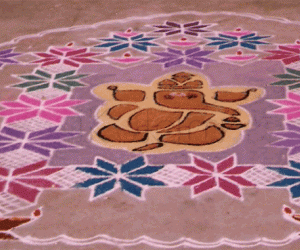 Rangoli: Ganesh Kolam