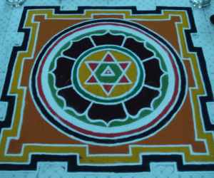 Rangoli: The Lakshmi Yantra