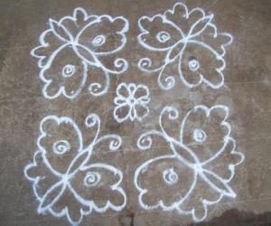 Butterfly kolam