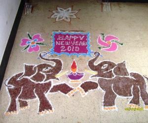 Happy New Year kolam