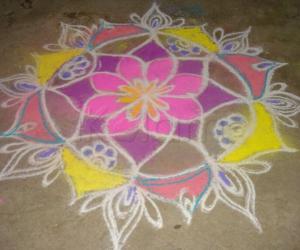 Rangoli: Kolam for wedding