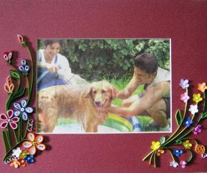 Quilled  photo frame