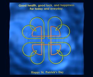 Rangoli: Celtic Rangoli for St.Patrick's day