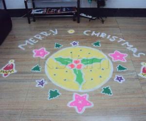 Rangoli: Chirstmas rangoli