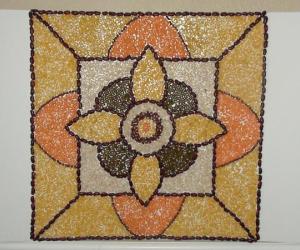 rangoli with pulses