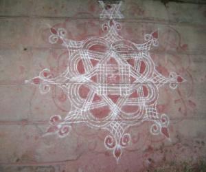 simple padi kolam