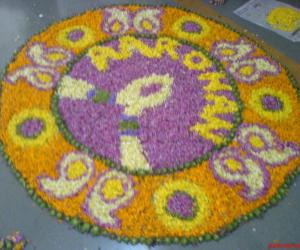 Flower rangoli