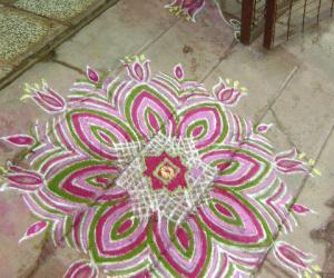 line rangoli