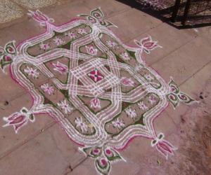 colour padi kolam