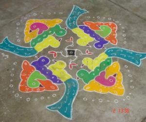 Margazhi Dew Drops Rangoli Contest - 2010