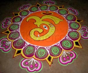 my vinayagar chaturthi kolam