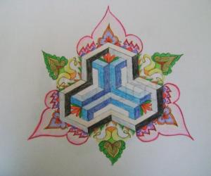 Variation of Geometric kolam 2