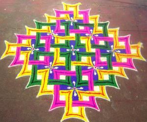 Rangoli: Dotted kolam