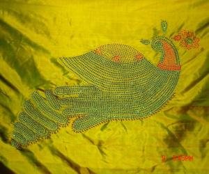 Rangoli: FABRIC SAREE DESIGN!!