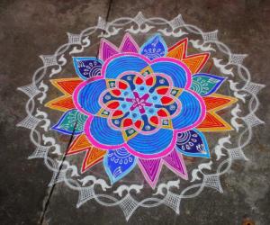 Rangoli: Margazhi Dew Drops Rangoli Contest - 2010