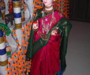 doll dressed up for golu