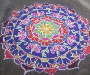 Butterfly rangoli