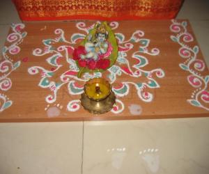 AAlLILAI KRISHNA onThe Kolam