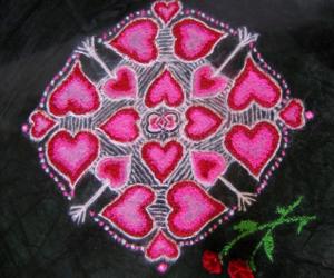 Rangoli: Valentine Day/romantic Rangoli