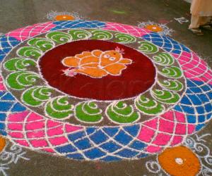 Ganpati rangoli (sharu)